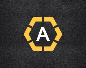 16"x17" Hexagon Alphabet Stencil
