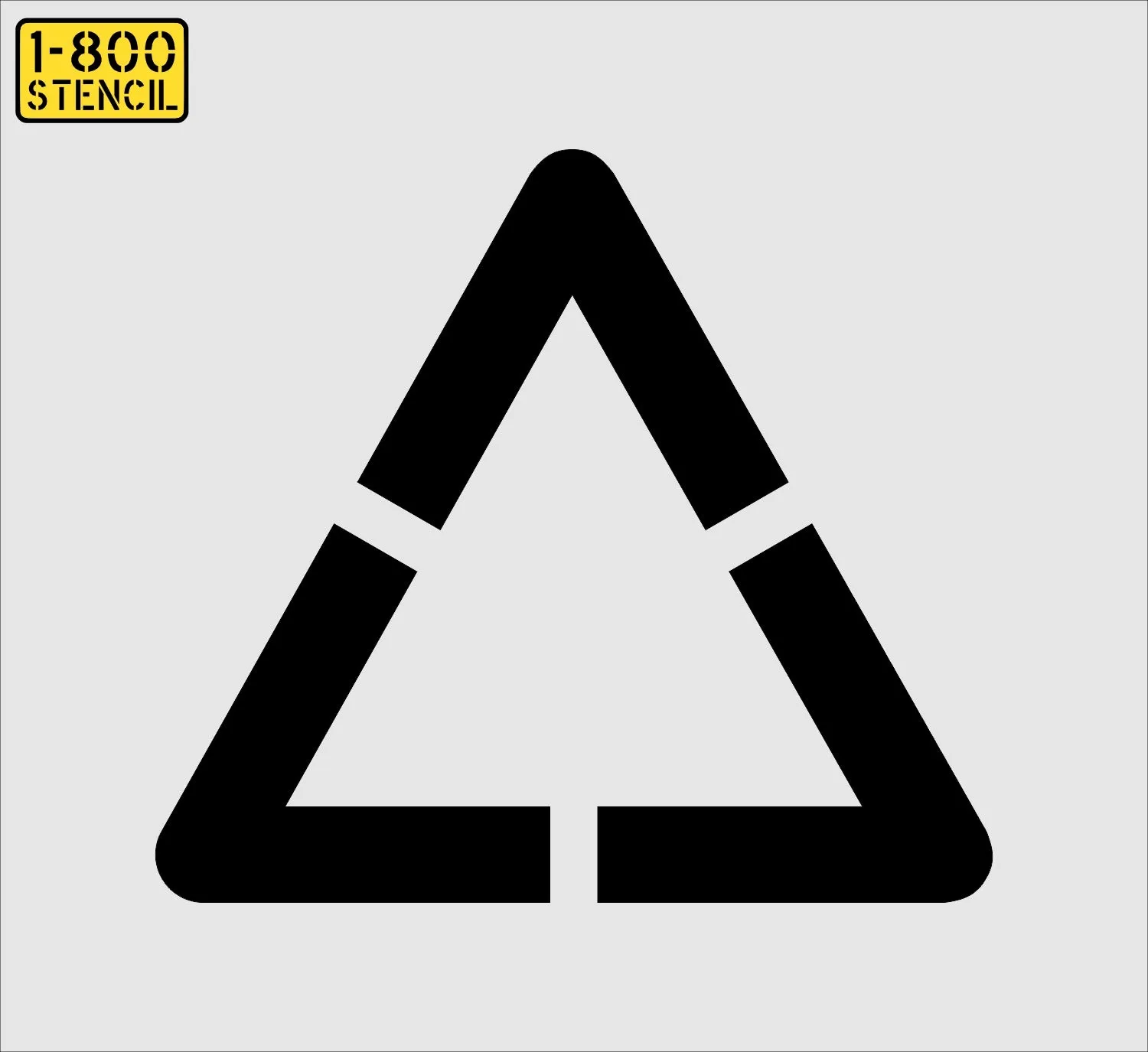 16"x17" Triangle Alphabet Stencil