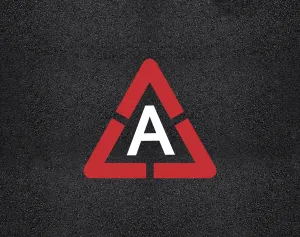 16"x17" Triangle Alphabet Stencil