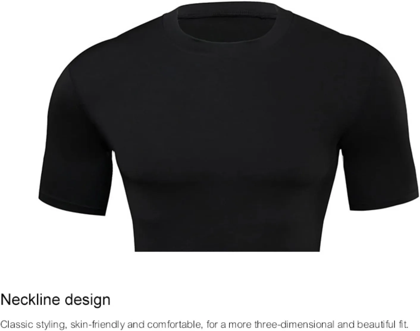 2 or 3 Pack Men's Compression Shirts Short Sleeve Workout T-Shirt Quick Dry Undershirts Athletic Baselayer Tank Top