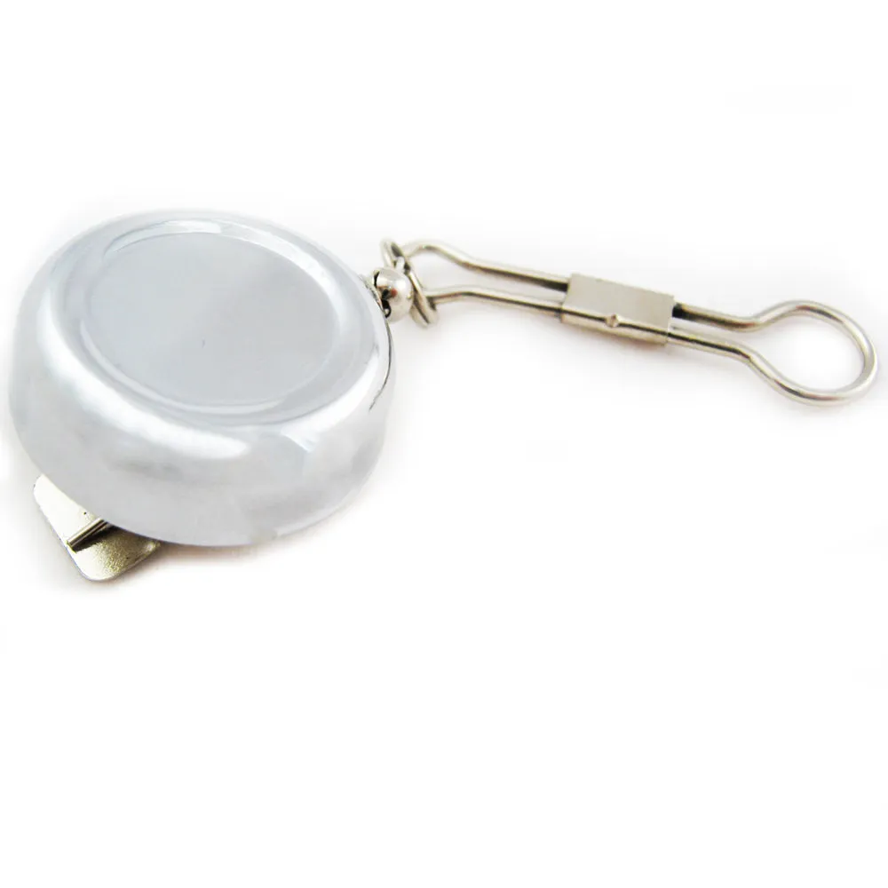 3 Lot Heavy Duty Metal Retractable Badge Reel W/ Chain Pull ID Holder Belt Clip