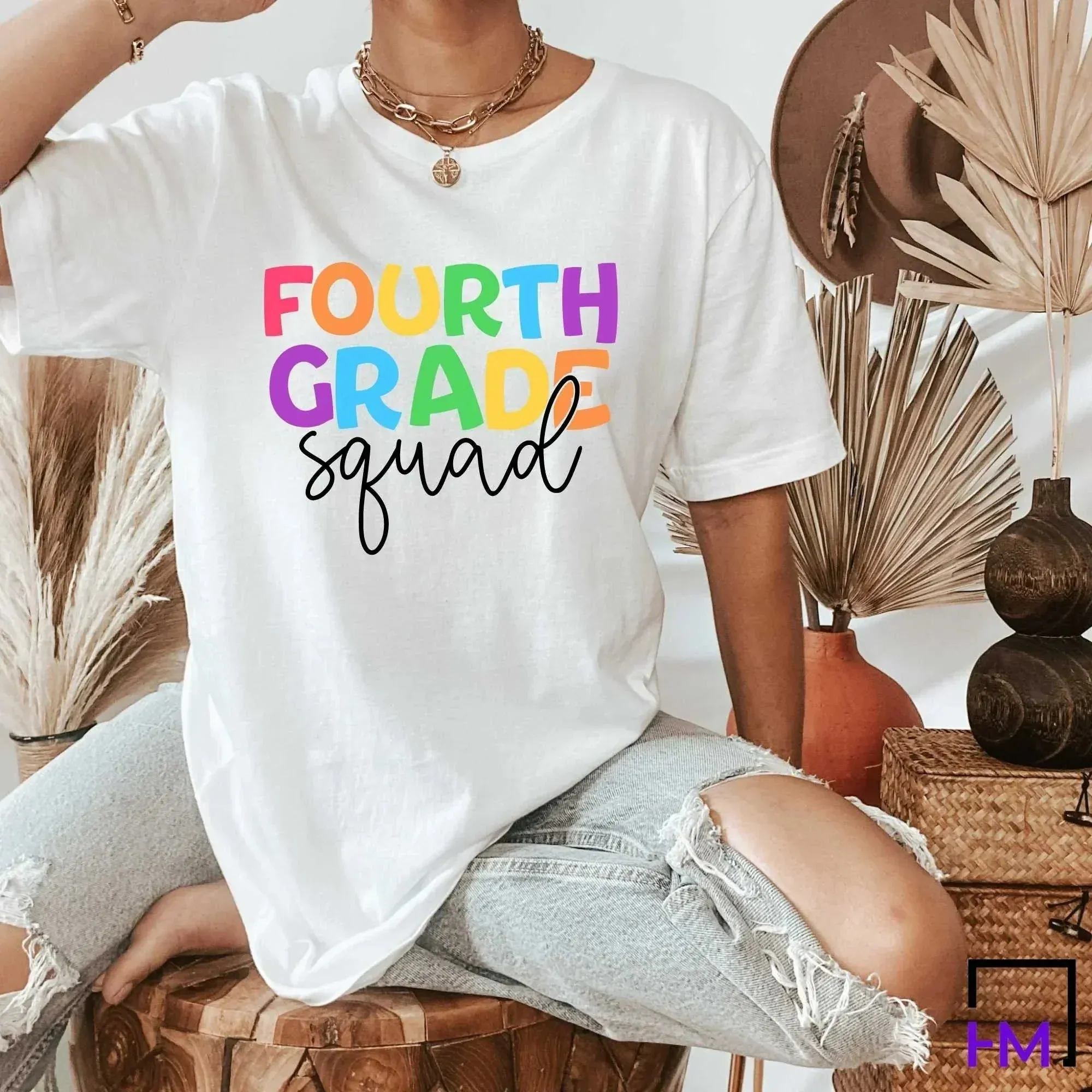 4th Grade Squad Teacher Shirt, Great for New Teacher, Teacher Teams & Appreciation Gifts