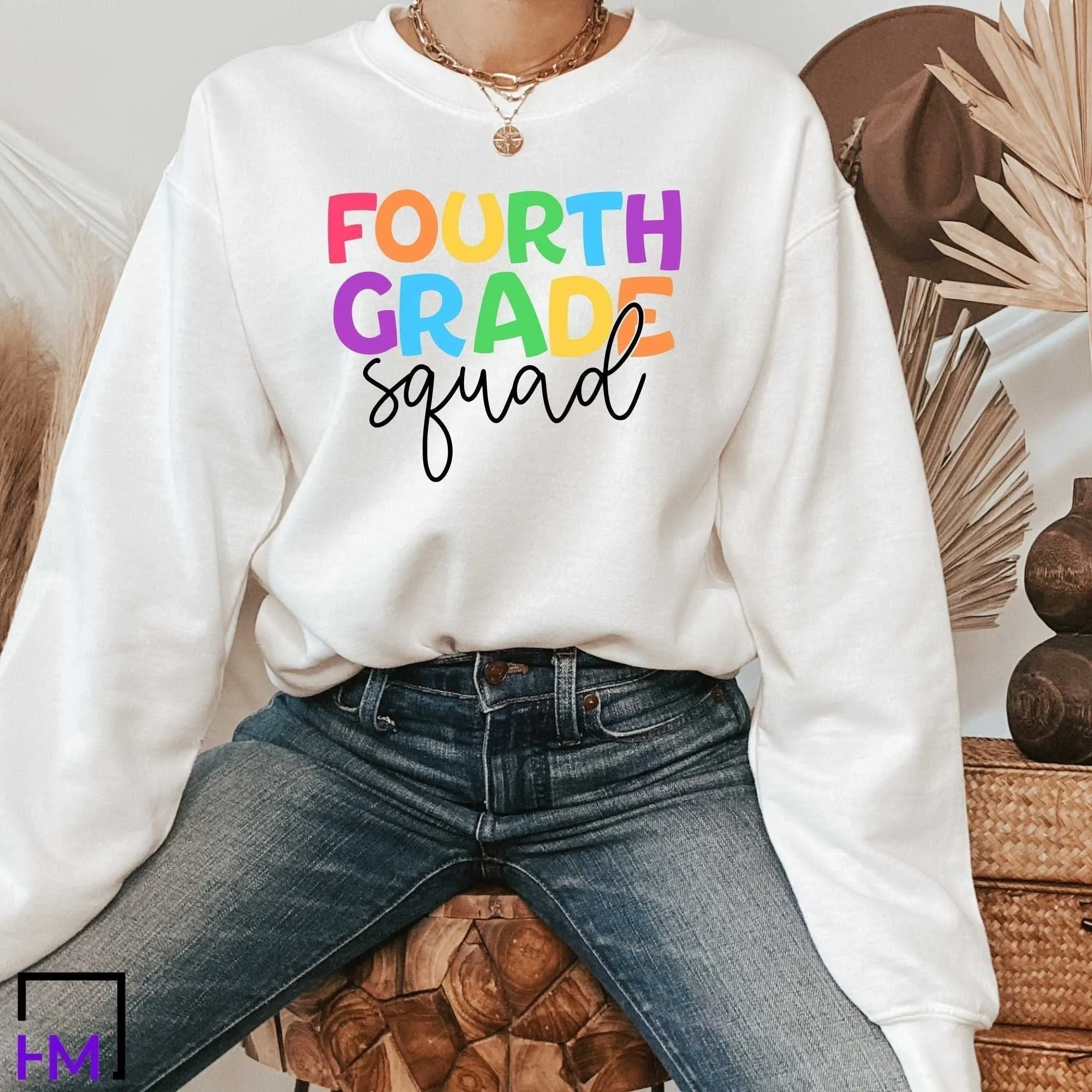 4th Grade Squad Teacher Shirt, Great for New Teacher, Teacher Teams & Appreciation Gifts