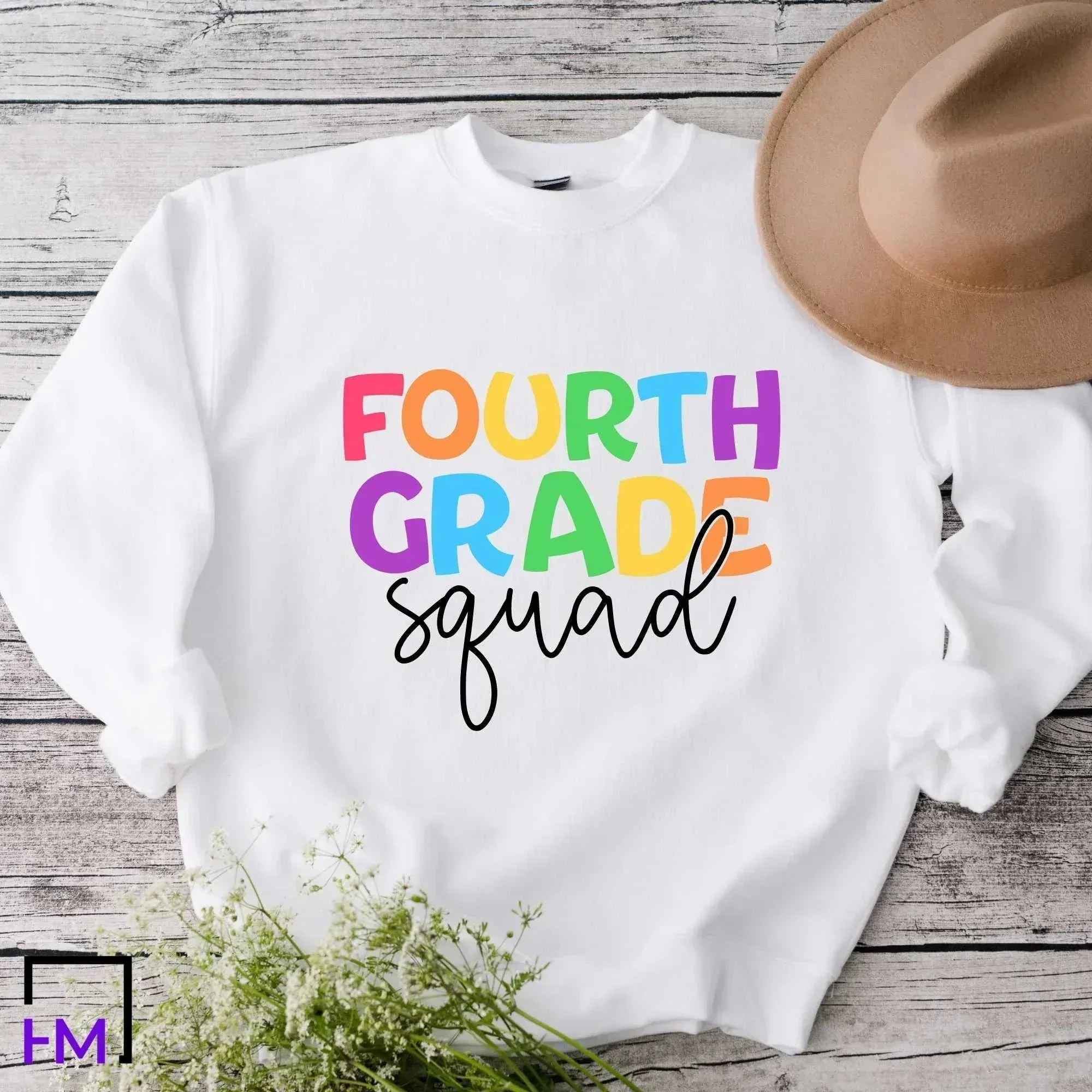 4th Grade Squad Teacher Shirt, Great for New Teacher, Teacher Teams & Appreciation Gifts
