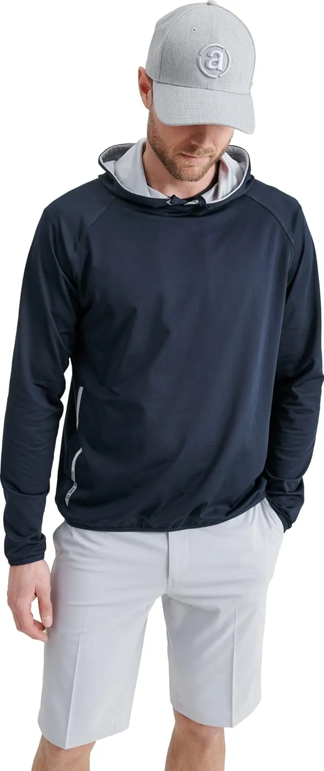 ABACUS Sportswear Stretchable Breathable Wicking Drycool Long Sleeves Men Loop Golf Active Leasure Hoodie