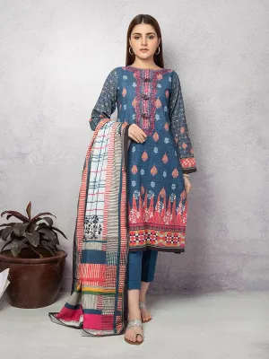 ACE Galleria Digital Embroidered Unstitched 3PC Khaddar Suit ACE 12118