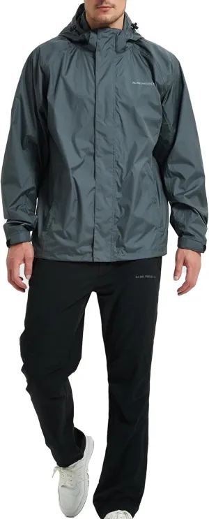 Acme Projects Women's Rain Suit (Jacket   Pants), 100% Waterproof, Breathable, Taped Seam, 10000mm/3000gm, YKK Zipper