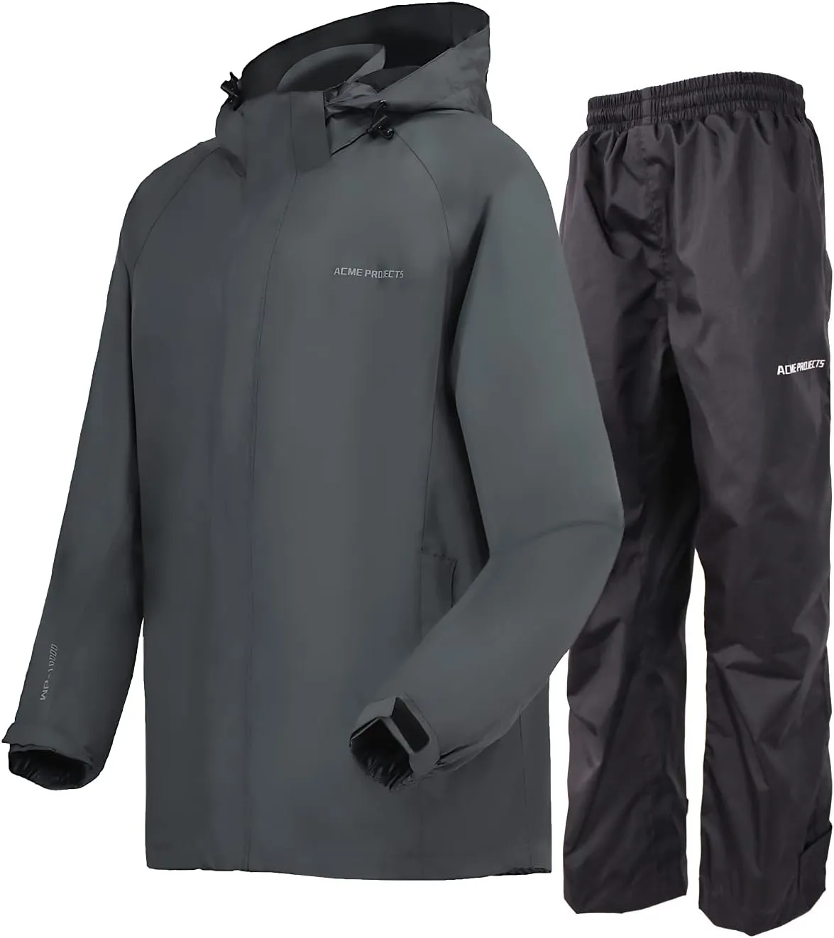 Acme Projects Women's Rain Suit (Jacket   Pants), 100% Waterproof, Breathable, Taped Seam, 10000mm/3000gm, YKK Zipper