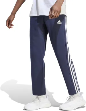 adidas Men's Essentials Fleece Open Hem 3-Stripes Pants
