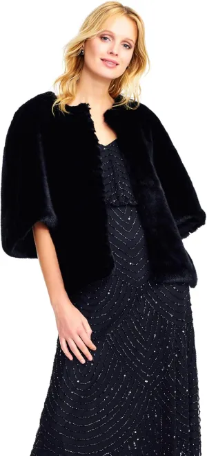 Adrianna Papell Women's Faux Fur Jacket