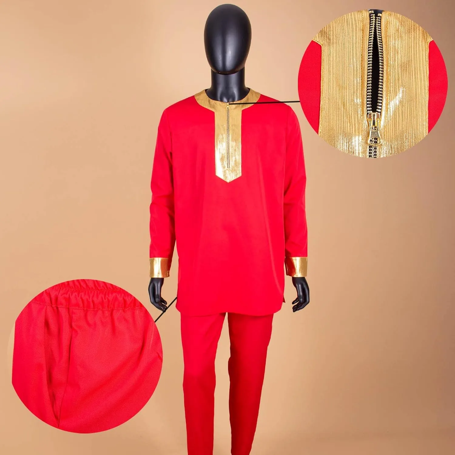 African Suits for Men Tracksuit Dashiki Embroidery Shirts and Pant 2 Piece Set Ankara Outfits