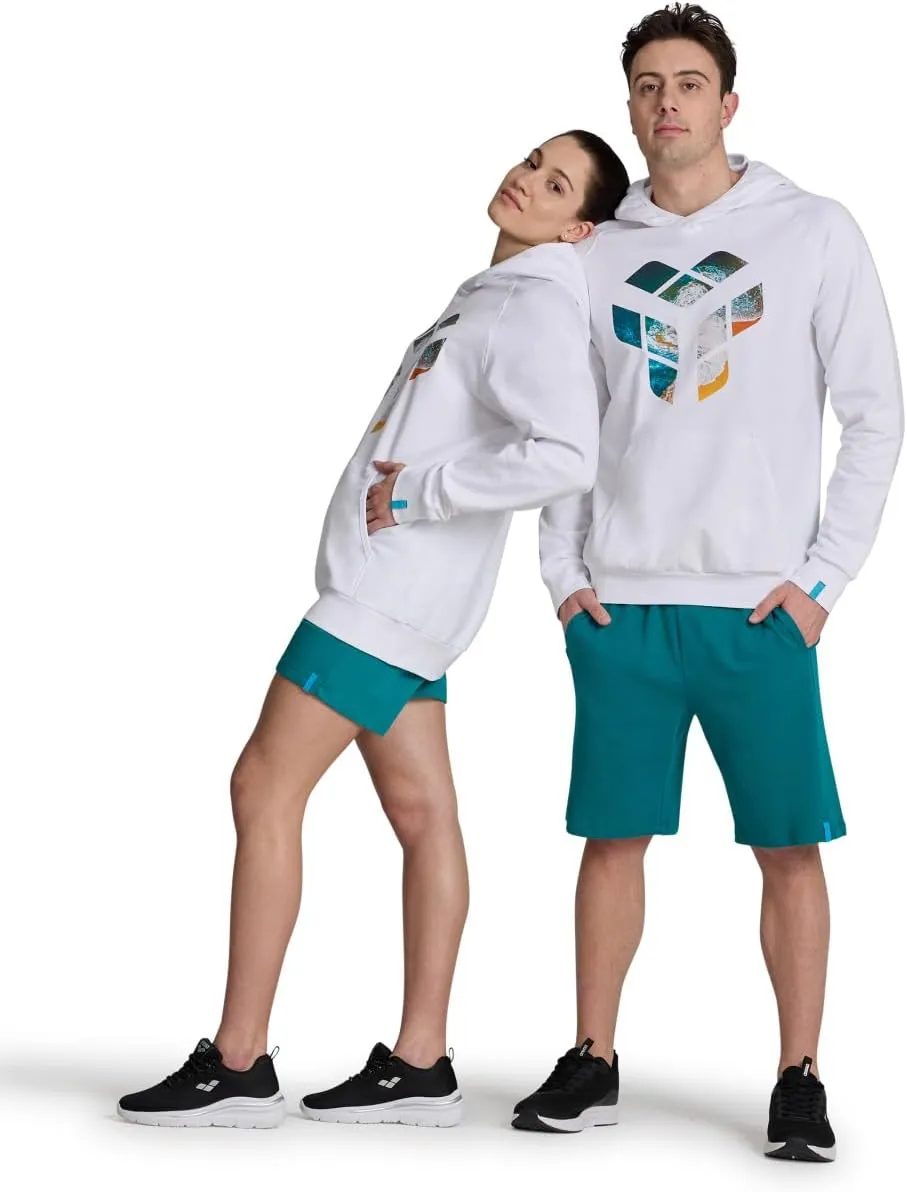 ARENA Unisex Adults Planet Water Cotton Hooded Sweatshirt Mens Womens Long Sleeve Regular Fit Hoodie Active Pullover Top