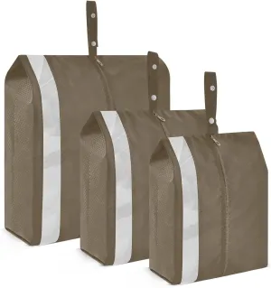 Ash Brown Packing Cubes for Suitcases 3 Set Compression Lightweight Luggage Packing Organizers for Carry on Suitcase Travel Essentials Luggage Organizer Bags Set
