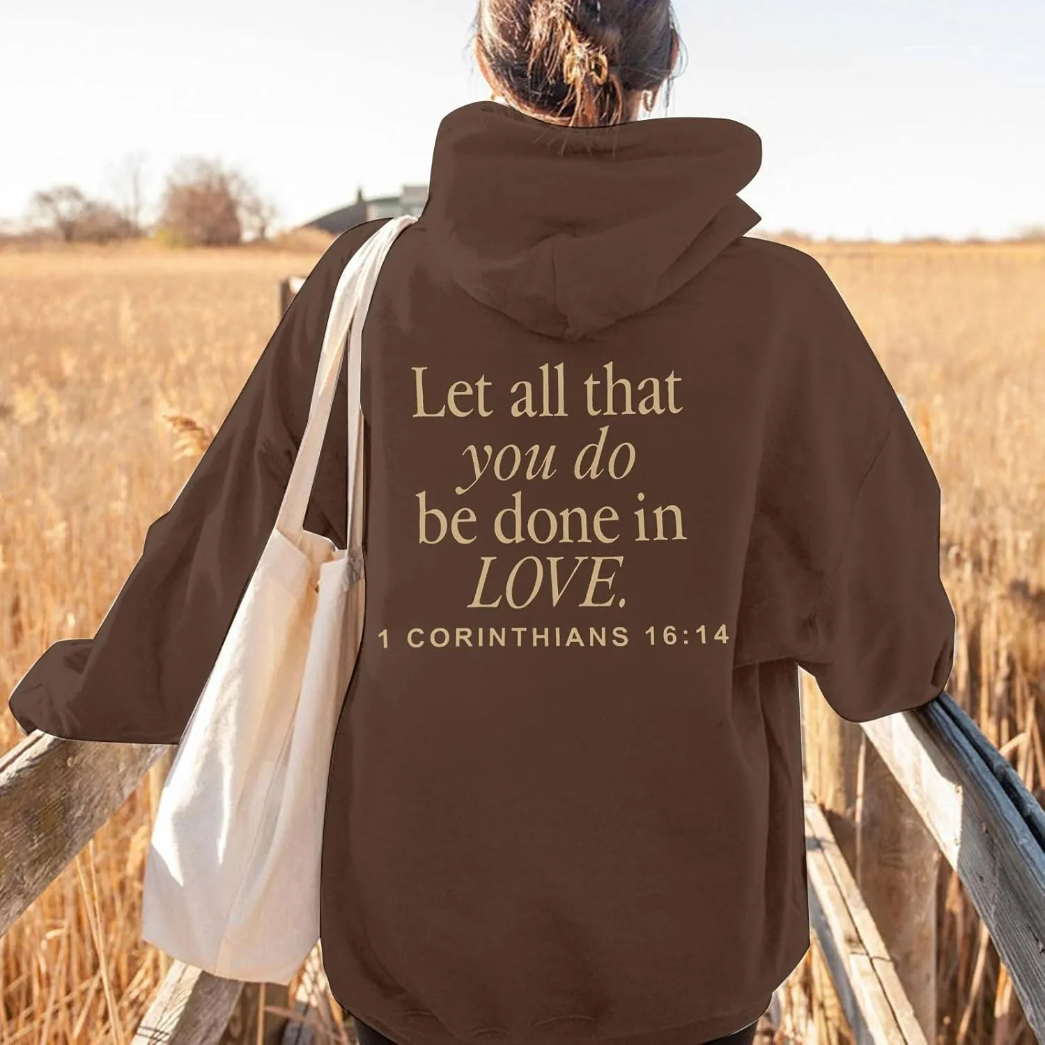 ASTANFY Christian Hoodies for Women Jesus Religious Faith Sweatshirt Inspirational Graphic Tee Long Sleeve Pullover Shirts