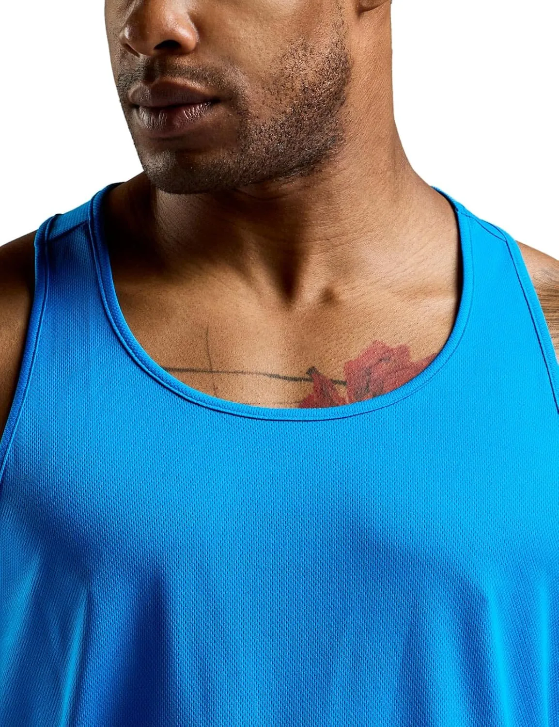ATHLIO Men's Dry Fit Muscle Workout Tank Tops, Y-Back Bodybuilding Gym Shirts, Athletic Fitness Tank Top