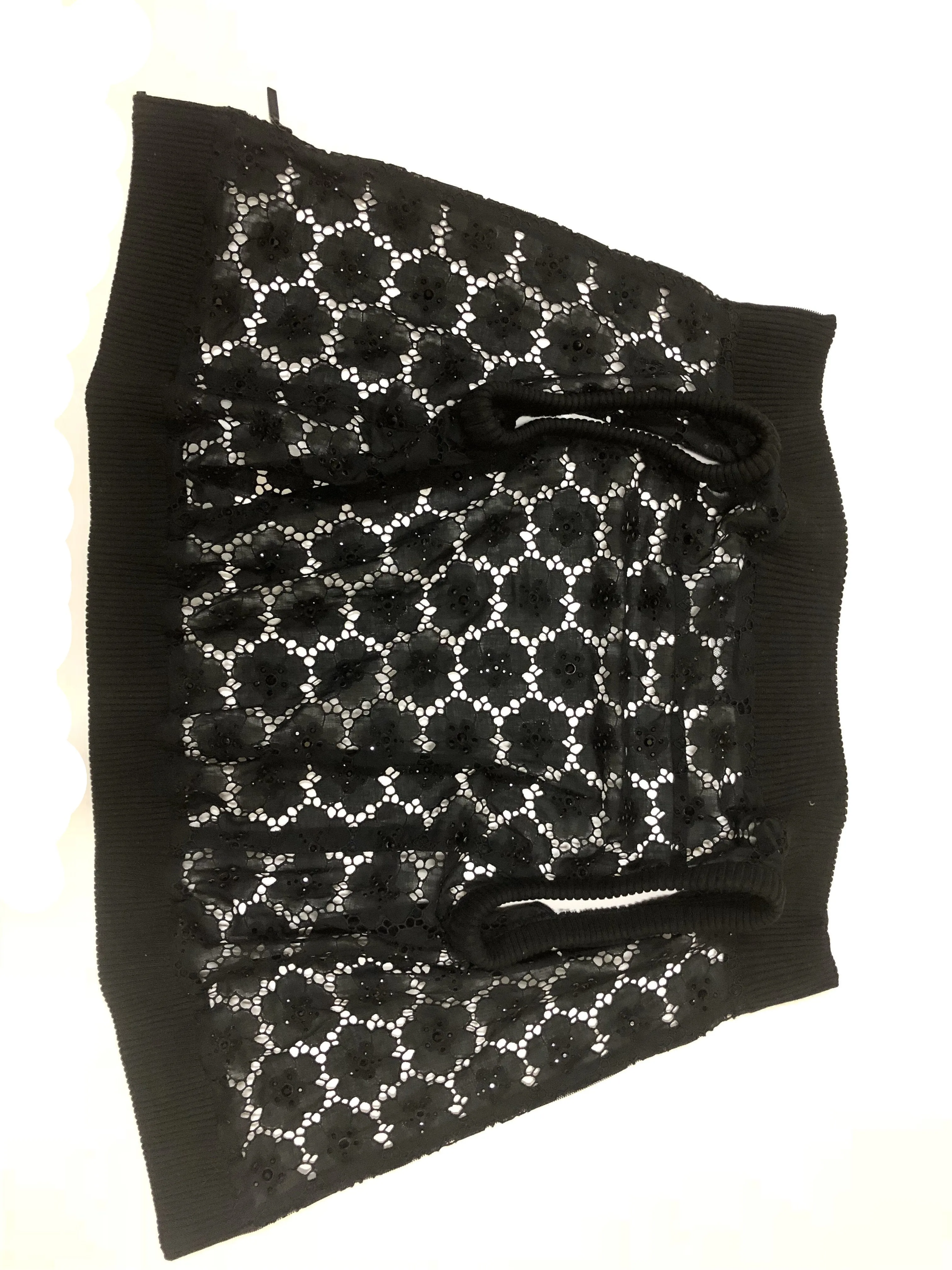 AUTHENTIC CHANEL EYELET COTTON 3/PC PANT SET SIZE 38