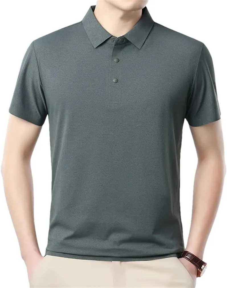 Azedssw Men's Polo Shirt for Summer Soft Breathable Fabric Quick Dry Golf Athletic T-Shirt