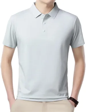 Azedssw Men's Polo Shirt for Summer Soft Breathable Fabric Quick Dry Golf Athletic T-Shirt