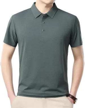Azedssw Men's Polo Shirt for Summer Soft Breathable Fabric Quick Dry Golf Athletic T-Shirt