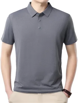 Azedssw Men's Polo Shirt for Summer Soft Breathable Fabric Quick Dry Golf Athletic T-Shirt