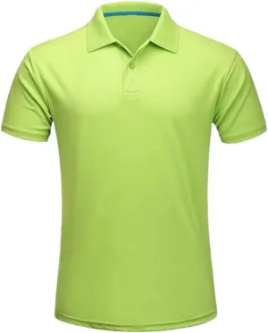 Azedssw Men's Quick-Dry Golf Polo Shirt Breathable Summer Performance T-Shirt for Athletic