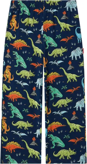 Bamboo Viscose Toddler Boys Wide Leg Pajama Pants Elastic Waist Pajama Bottom with Pockets