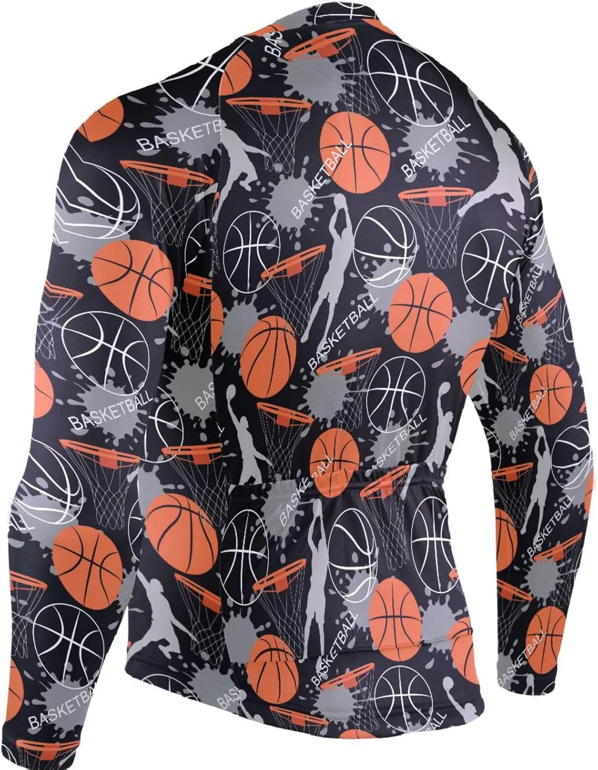 Basketball Sport Men's Cycling Jersey Moisture Wicking and Breathable Quick Dry with 3 Rear Pockets