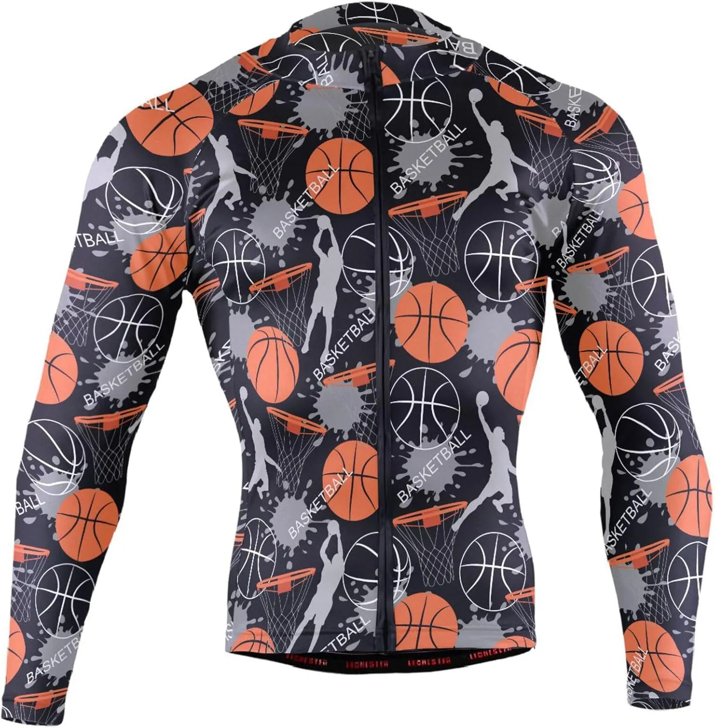Basketball Sport Men's Cycling Jersey Moisture Wicking and Breathable Quick Dry with 3 Rear Pockets