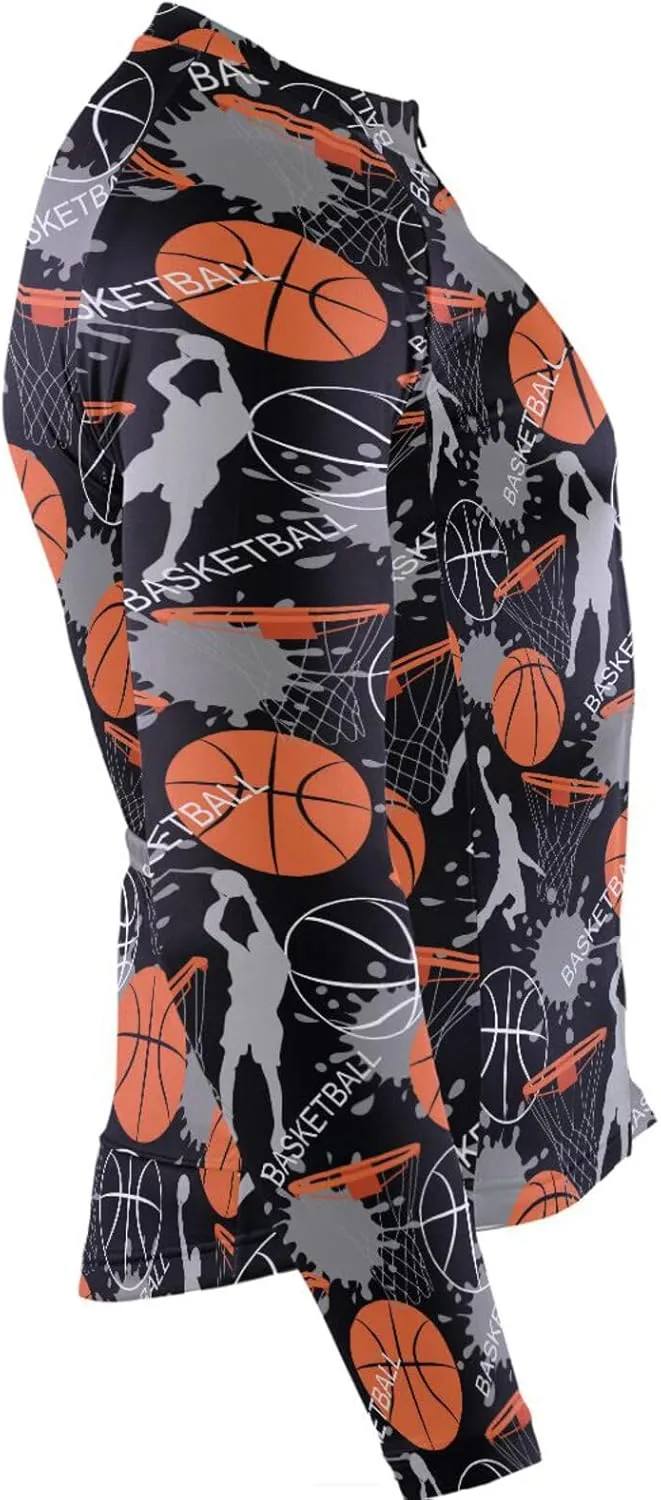 Basketball Sport Men's Cycling Jersey Moisture Wicking and Breathable Quick Dry with 3 Rear Pockets