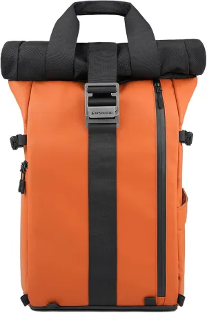 Besnfoto Camera Backpack Waterproof Camera Bag for Photographer DSLR SLR with Laptop Compartment Side Access Orange for Men and Women