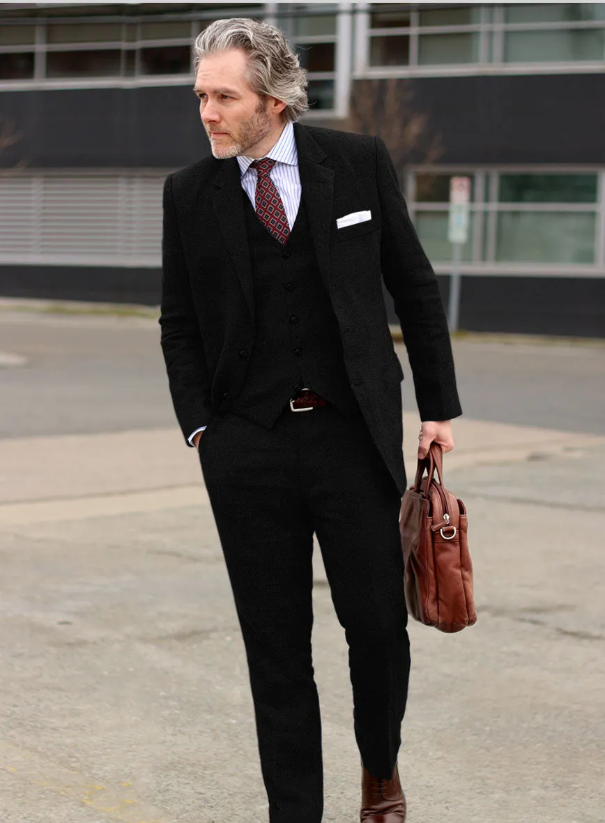Black Linen Suit