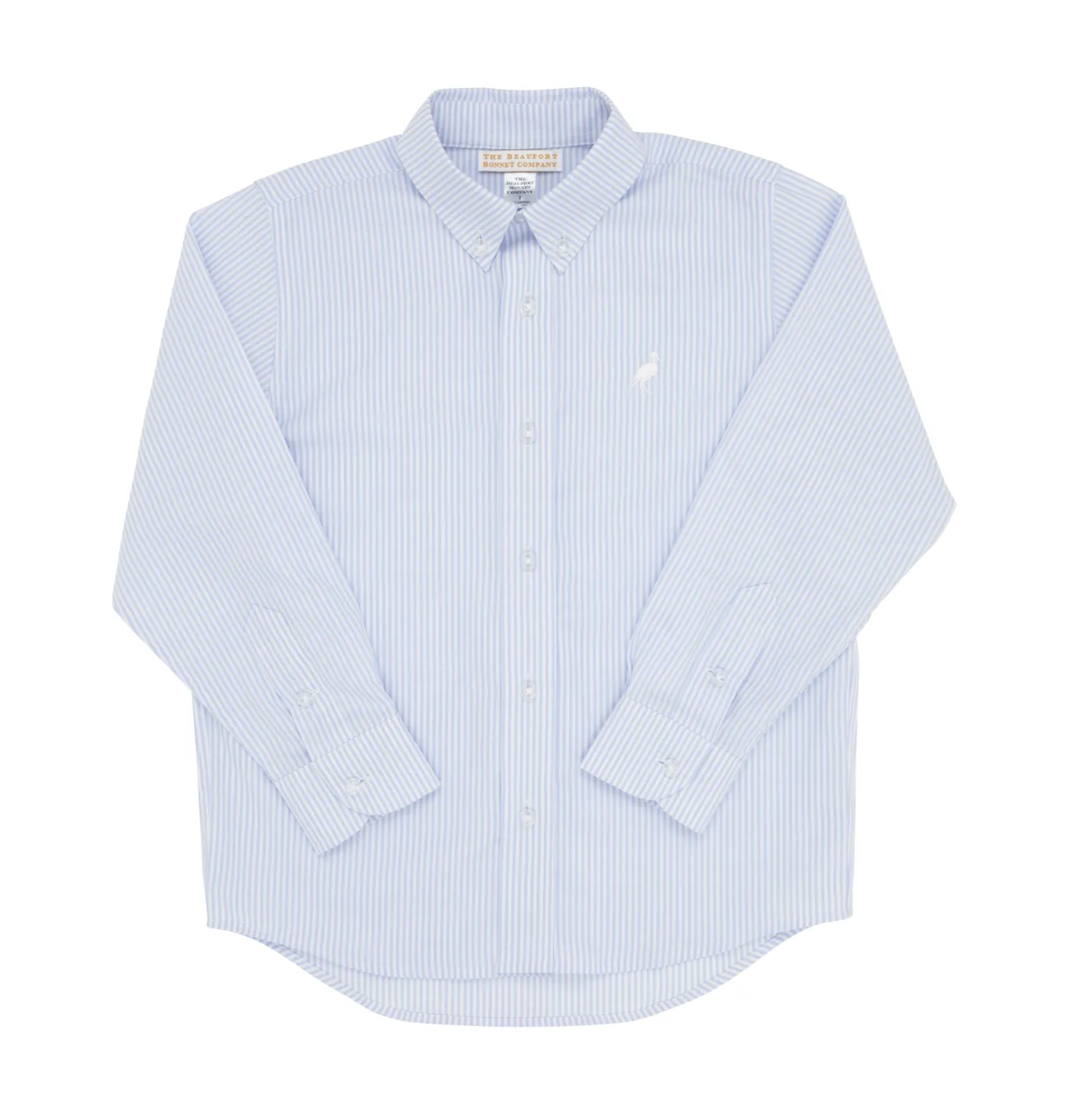 Blue Oxford Stripe/Worth Avenue White Dean's List Dress Shirt - Oxford