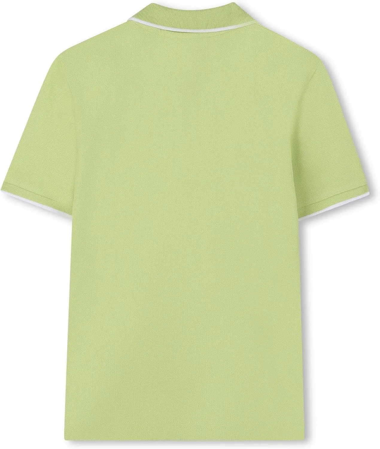 BOSS Boys Short Sleeve Knit Polo Shirt, Soft and Breathable, School Uniform with Striped Collar