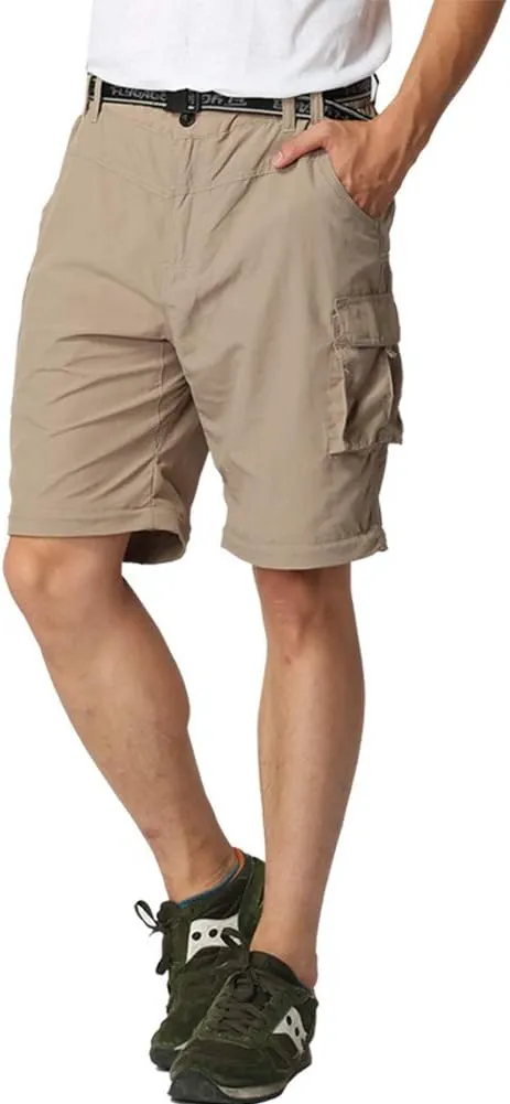 Boys Convertible Hiking Pants Lightweight Quick Dry Zip Off Pants for Kids Youth Outdoor UPF 50  Casual Cargo Trousers