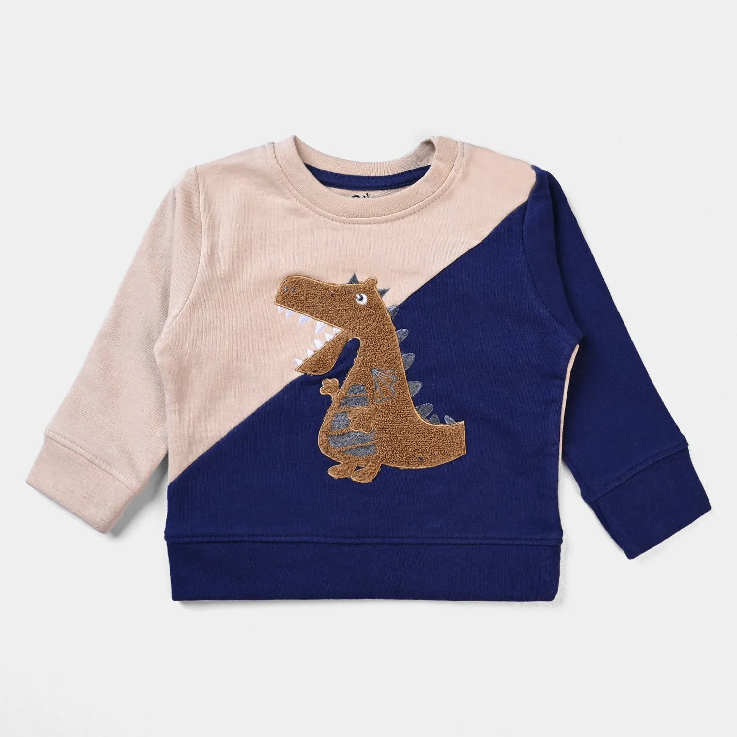 Boys Cotton Sweatshirt Dino-Navy Blue