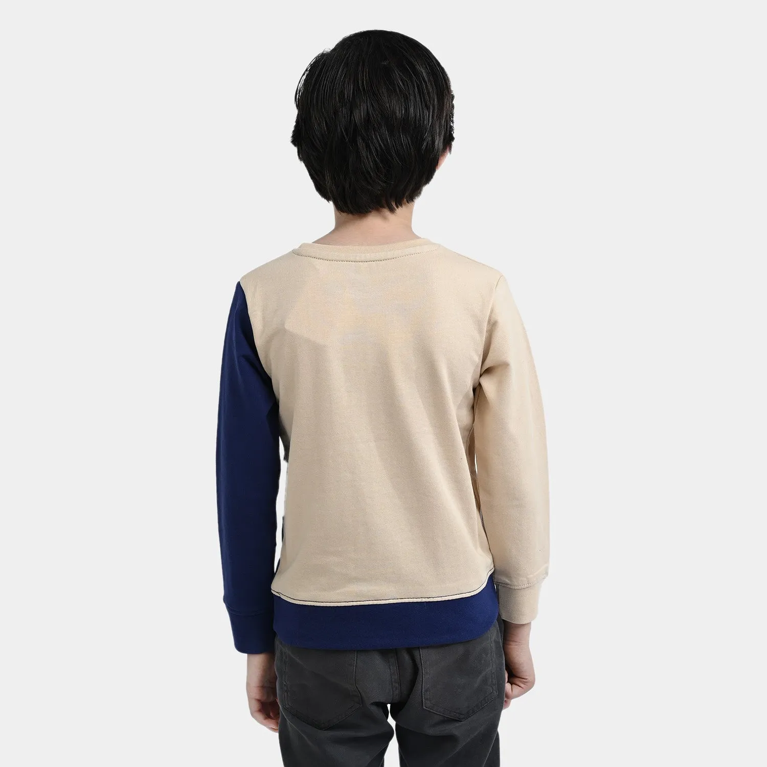 Boys Cotton Sweatshirt Dino-Navy Blue