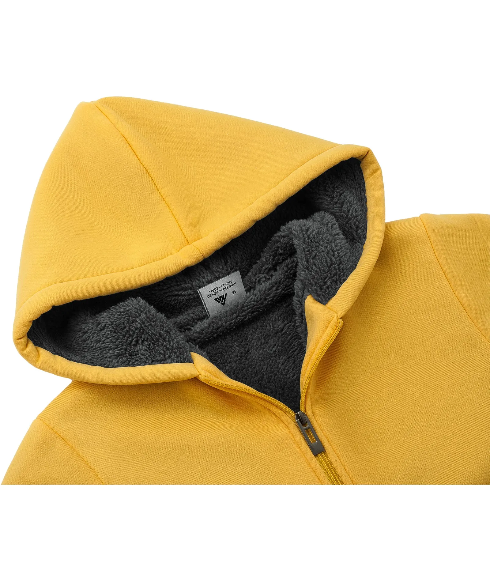Boy's Sherpa Lined Fleece Hoodie-ZPK005867