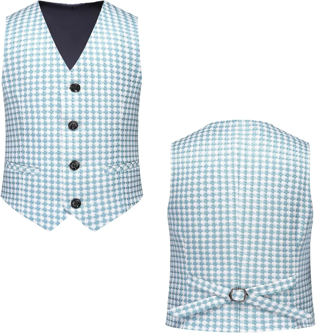 Boys Tuxedo Suit Dress 3 Piece Plaid Clothes Graduation Wedding Formal Outfit Kids Suits for Teenage Boys