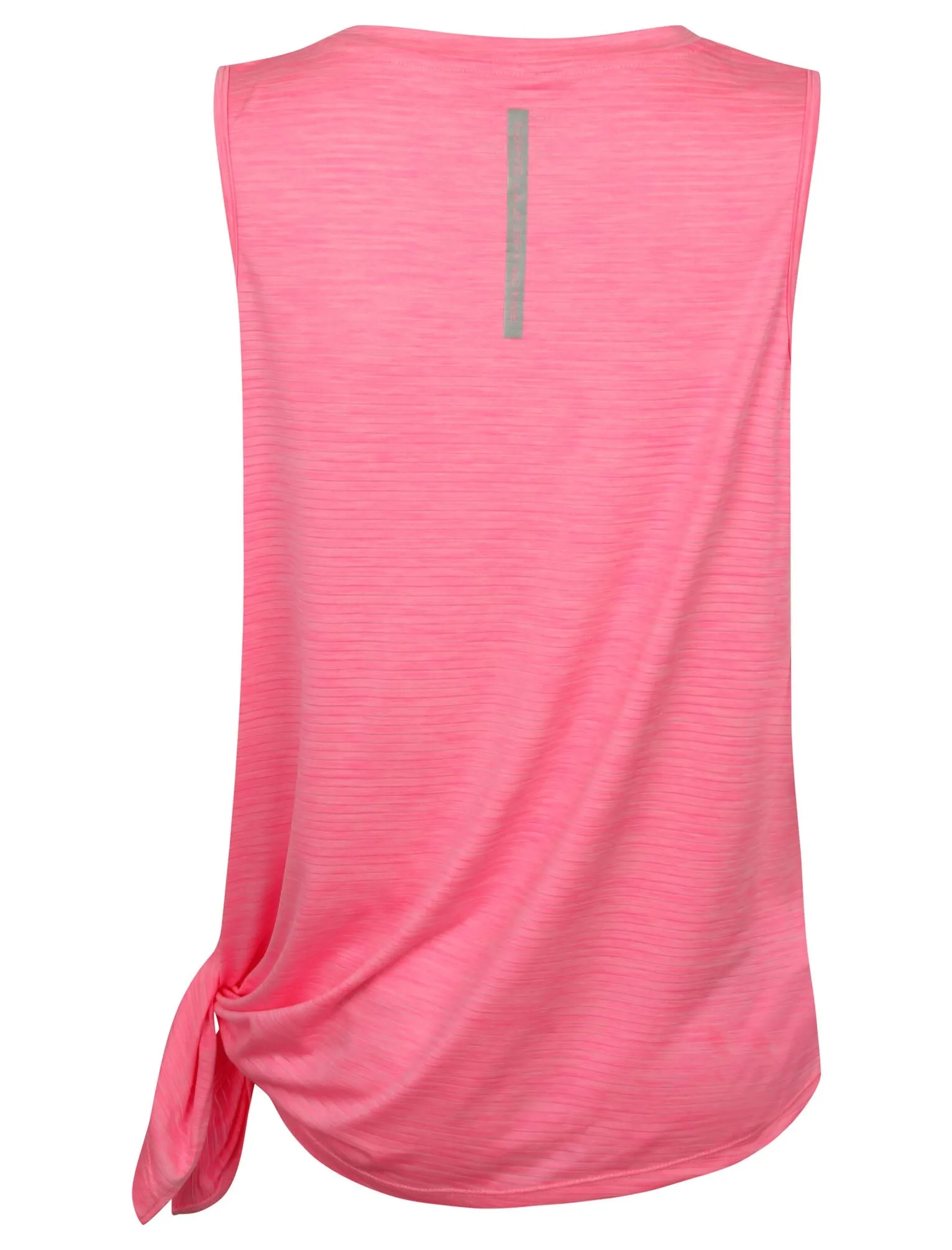 Briella Tie Side Sleeveless Vest Top in Neon Pink Marl - Tokyo Laundry Active