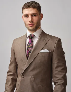 Brown & Gold Stripe Suit