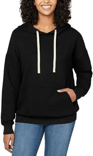 Buffalo David Bitton Women's Super Soft Hoodie Pullover (Black, Medium)