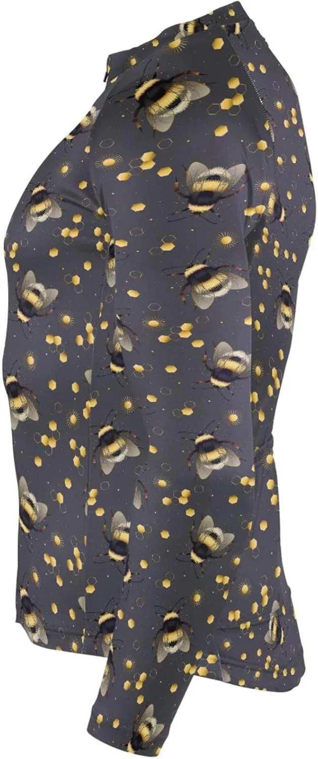 Bumblebee Men's Cycling Jersey Moisture Wicking and Breathable Quick Dry with 3 Rear Pockets