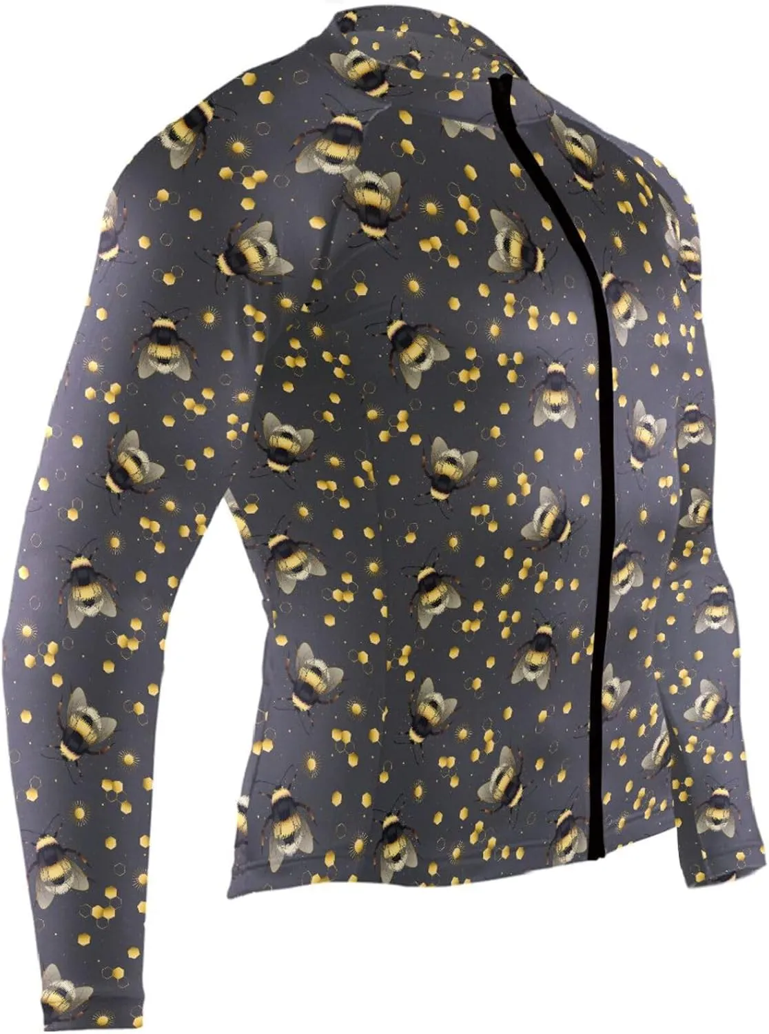 Bumblebee Men's Cycling Jersey Moisture Wicking and Breathable Quick Dry with 3 Rear Pockets