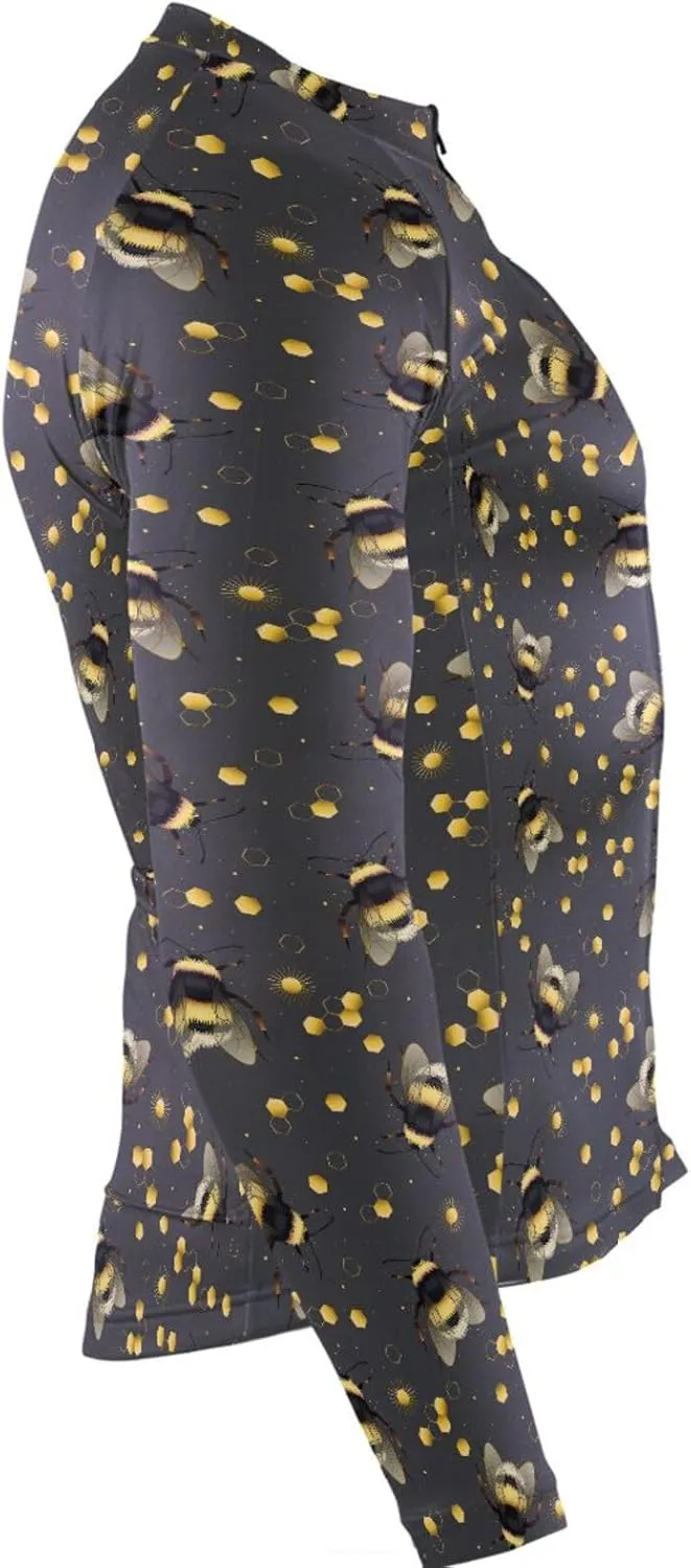 Bumblebee Men's Cycling Jersey Moisture Wicking and Breathable Quick Dry with 3 Rear Pockets