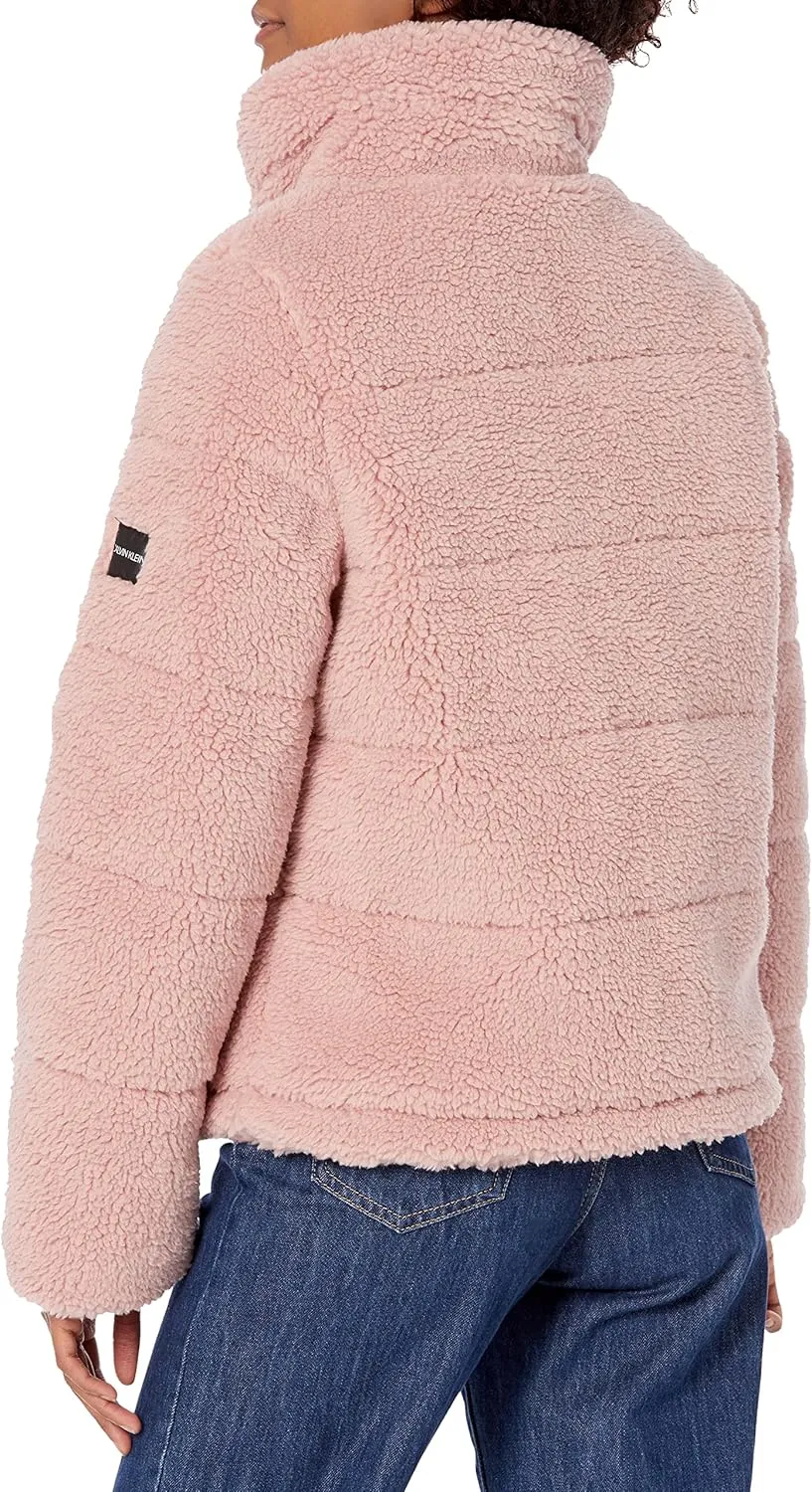 Calvin Klein Women's Faux Sherpa Coat