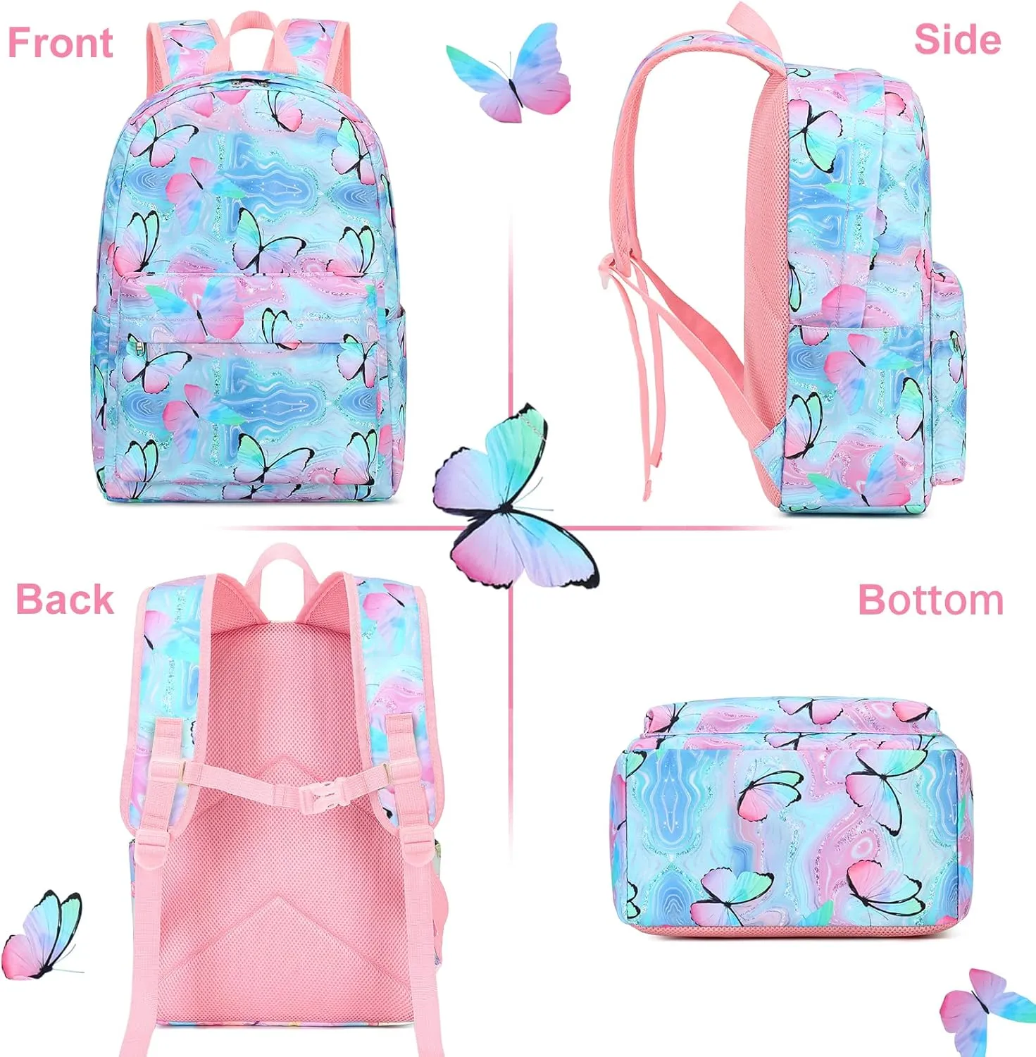 CAMTOP Backpack for Girls Boys Kids School Backpack with Lunch Box Preschool Kindergarten BookBag Set