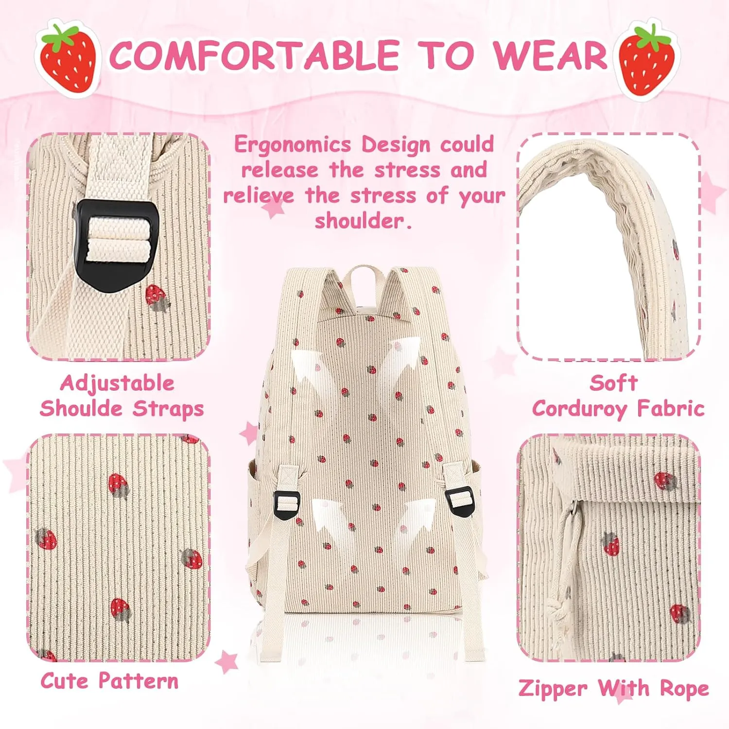 CAMTOP Backpack for Girls Boys Kids School Backpack with Lunch Box Preschool Kindergarten BookBag Set