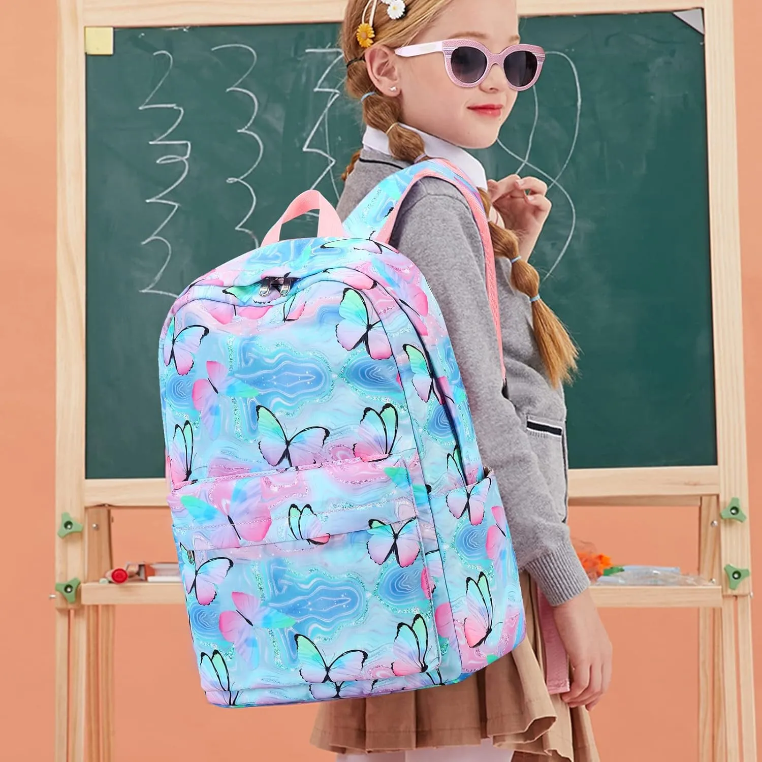 CAMTOP Backpack for Girls Boys Kids School Backpack with Lunch Box Preschool Kindergarten BookBag Set