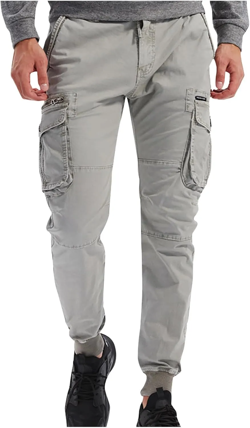 Cargo Pants for Men Chino Combat Sweatpants Mens Hiking Sports Tapered Joggers Manly Tactical Pants Multic Pockets
