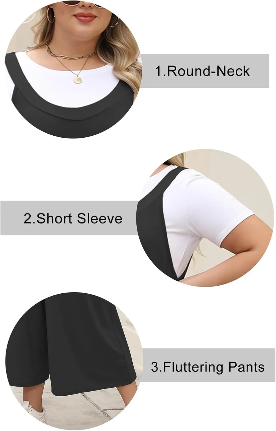 Celkuser Plus Size Summer Loose Casual Sleeveless Jumpsuit Wide Leg Pants For Women Scoop Neck Tank Rompers With Pocket